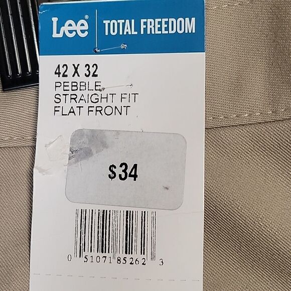 Lee Total Freedom Straight Fit Casual Pants 42x32 - Picture 10 of 10
